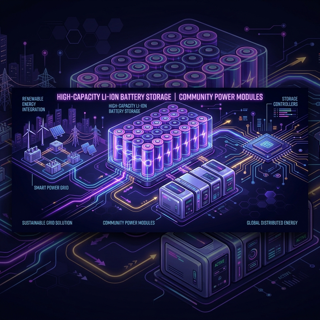 Battery Storage Illustration