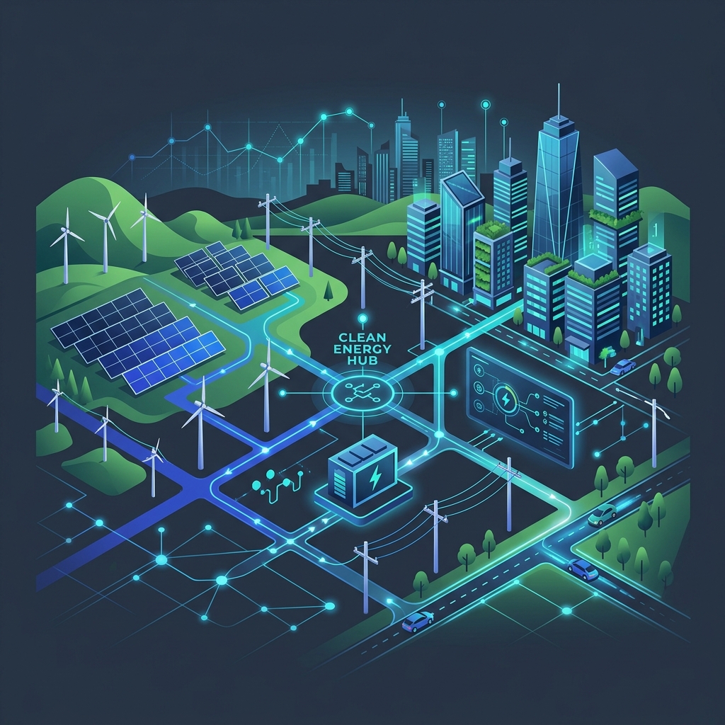 Clean Energy Integration Illustration